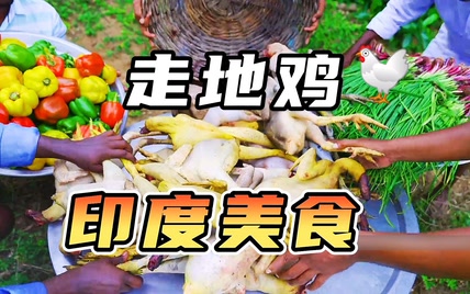 印度美食“溜达鸡”看印度硬核做美食，看的我口水掉一地！