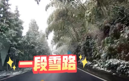 一段雪路