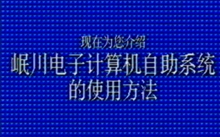 岷川电子计算机自助系统