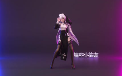 [修女弱音]MD布料 MMD《Dreams Come True》HAKU C4D OC渲染