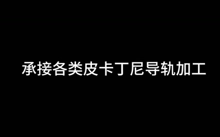 承接标准皮卡丁尼导轨就生产加工定制，500pcs起，详询店铺客服