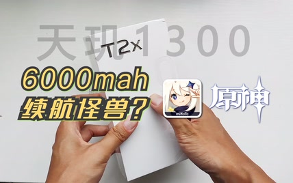 6000mah+天玑1300能上天？学生党最爱VIVO T2X【原神】续航测试！