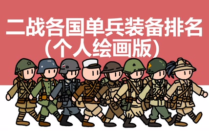 二战各国单兵装备战斗力排名 （个人绘画制作）